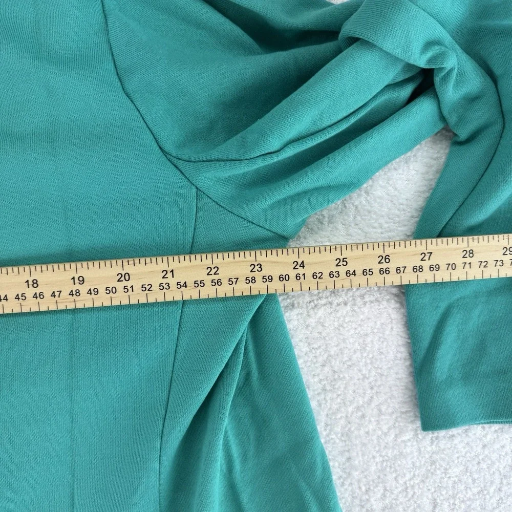 Susan Graver Weekend Marina Knit Blazer Size 2X Raw Turquoise